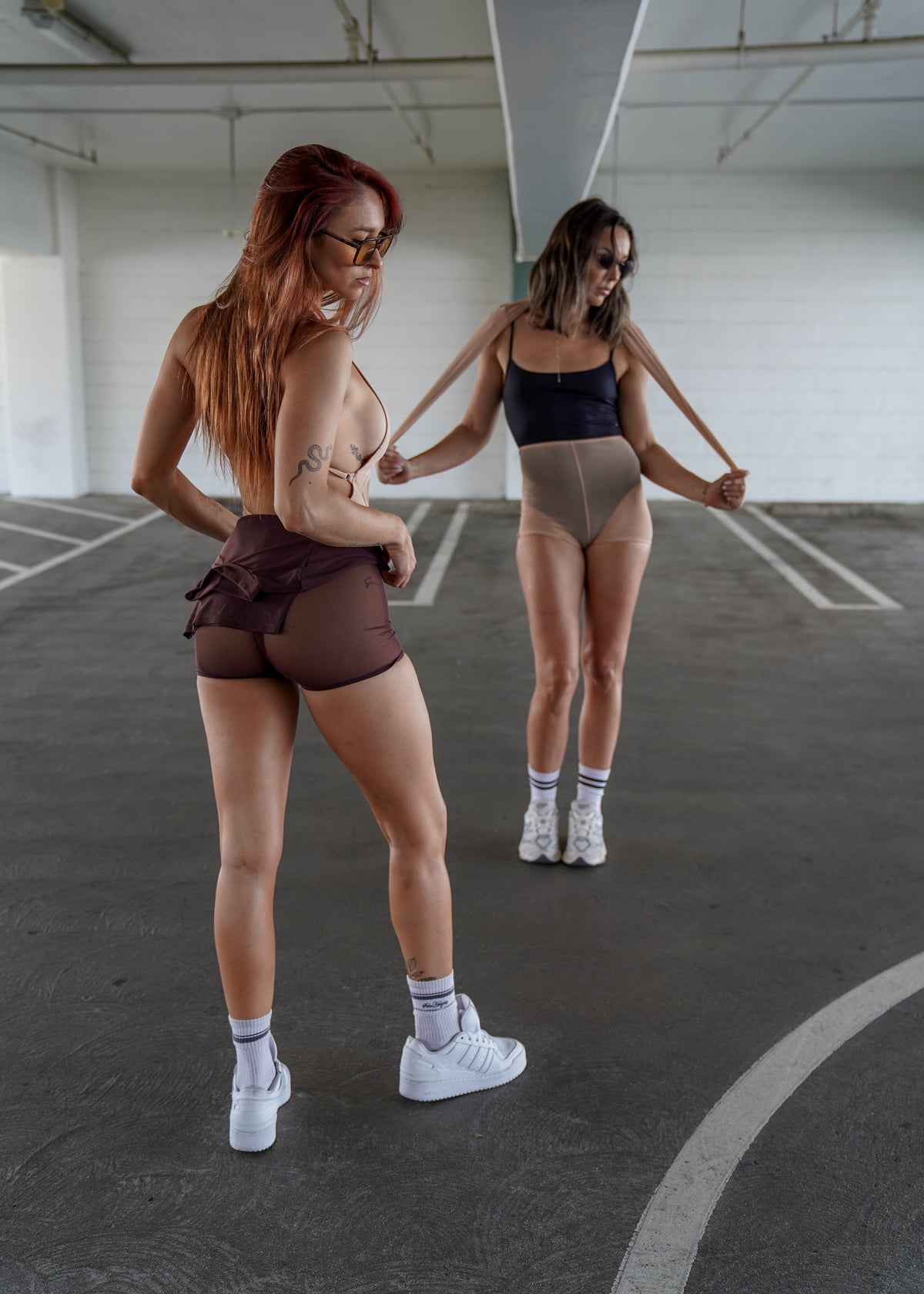 Mesh Shorts Under Booty Cut