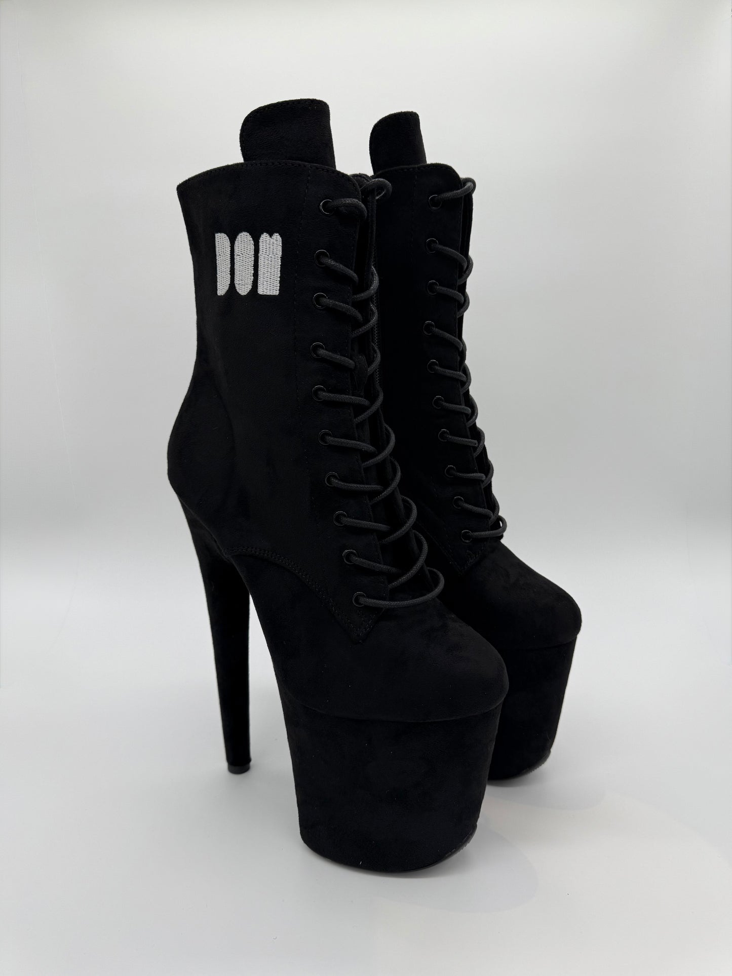 Ankle Boots Black Vegan Suede