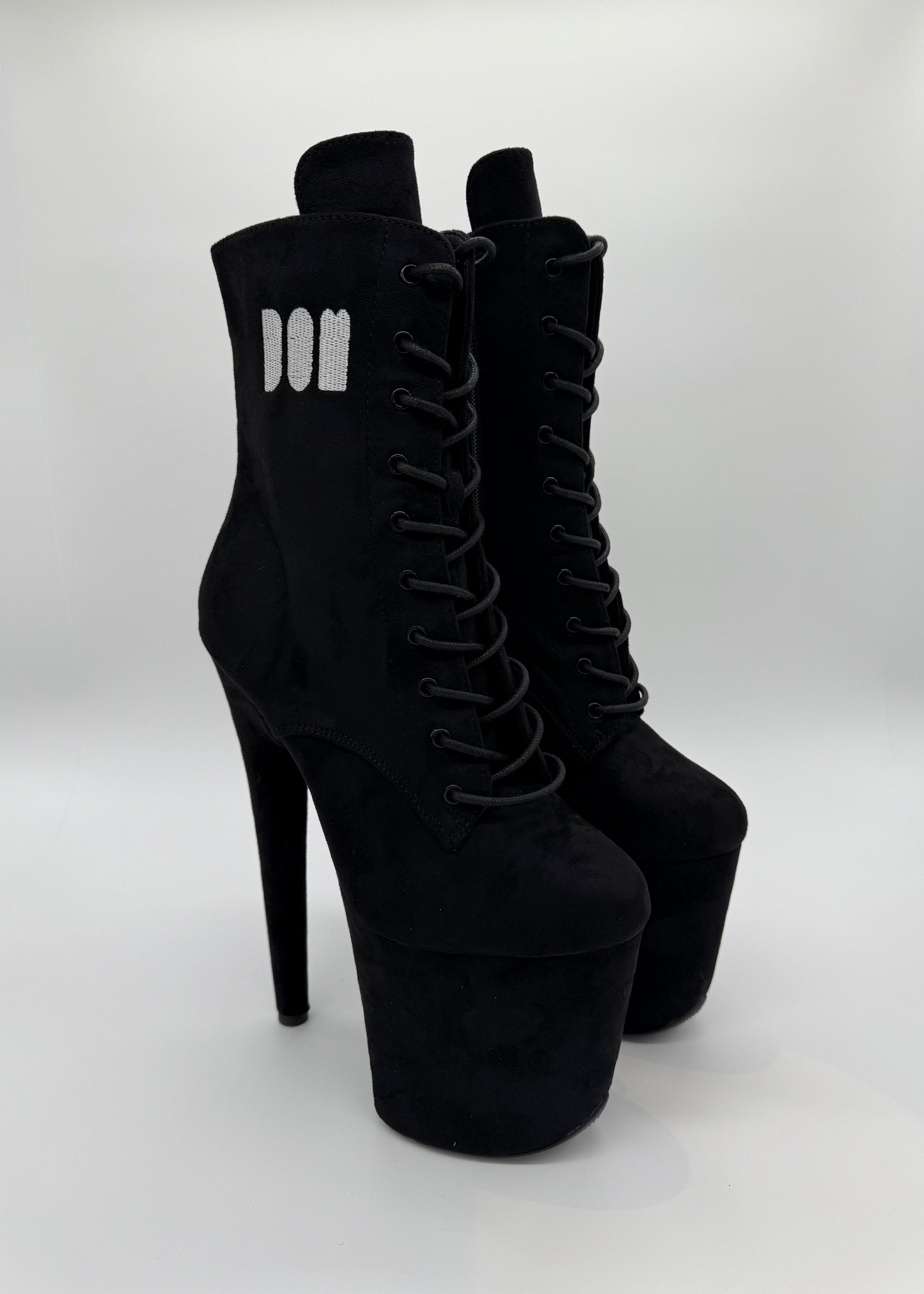 Ankle Boots Black Vegan Suede